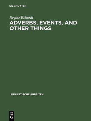 cover image of Adverbs, Events, and Other Things